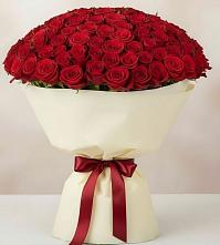 Букет 101 Красная роза Милано в Полтавской