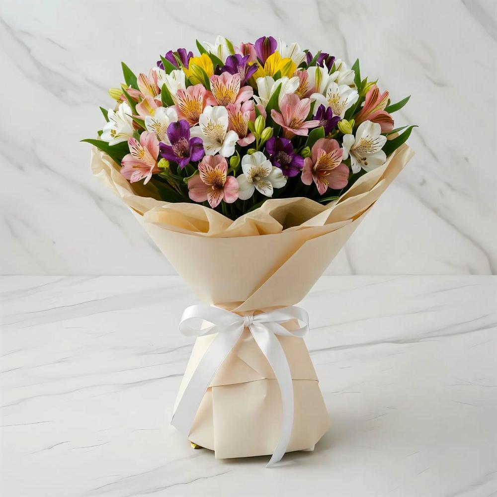 Букет цветов из: Альстромерии в Полтавской