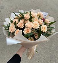 Букет Кремовые розы Латте в Полтавской