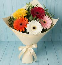 Букет цветов из:  Герберы в Полтавской