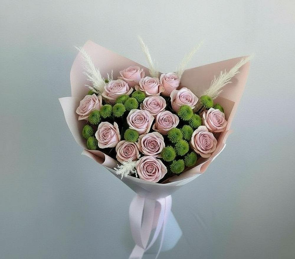 Букет цветов из: Розы и Хризантемы в Полтавской