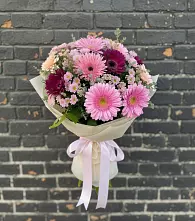 Букет цветов из:  Герберы и Хризантемы #REPLACE_PRED# Полтавской