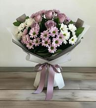 Букет цветов из:  Хризантемы и Розы в Полтавской