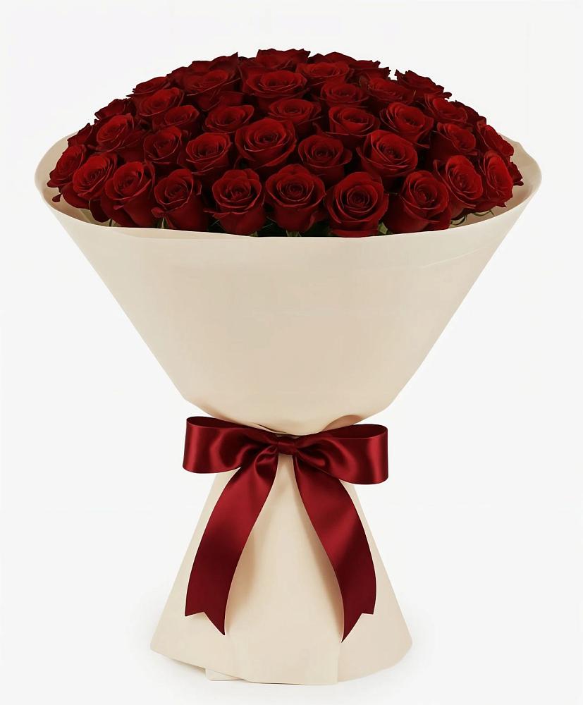 Букет 101 Бордовая роза Блэк Бакарра в Полтавской