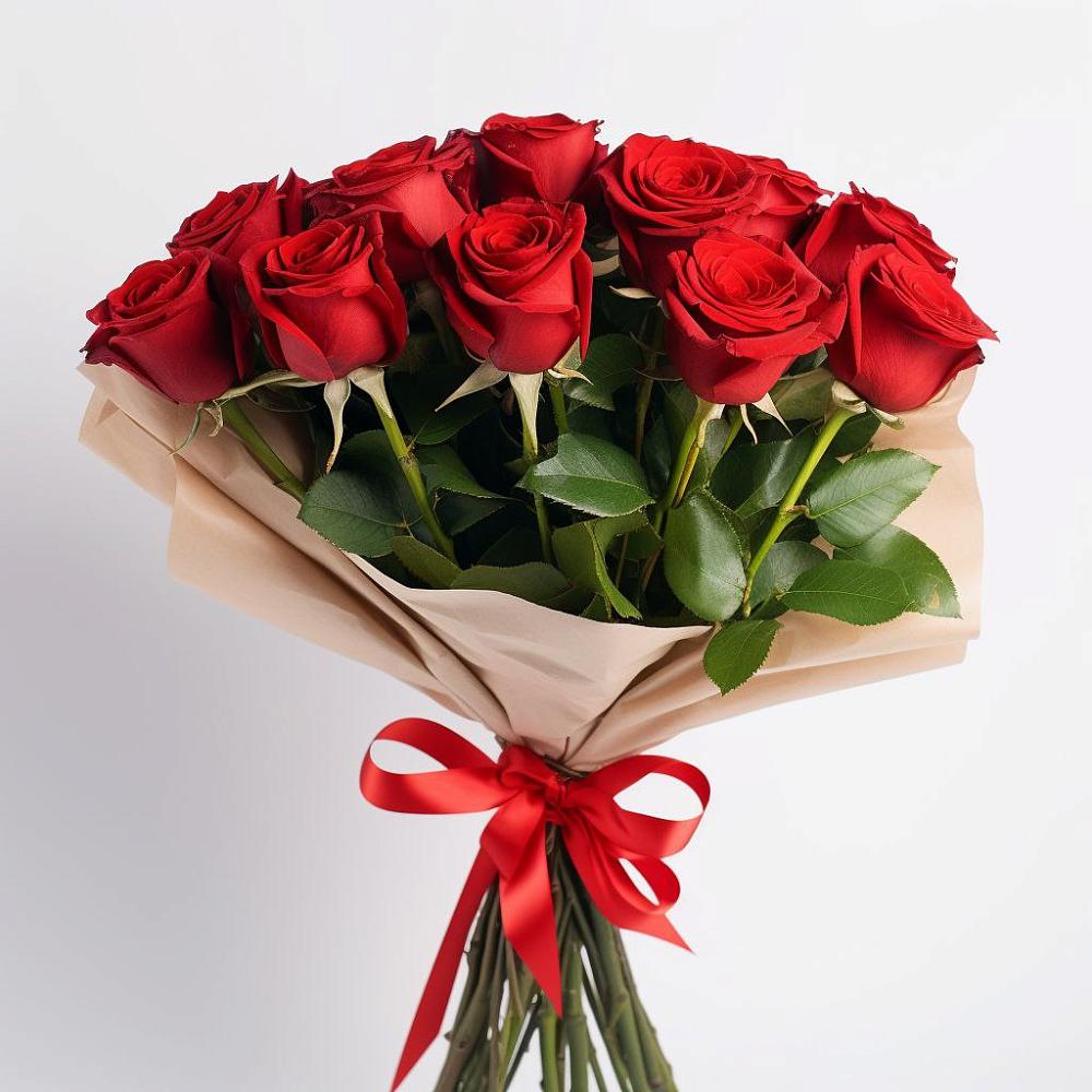 Букет 11 Красных роз Эдлесс Лав в Полтавской