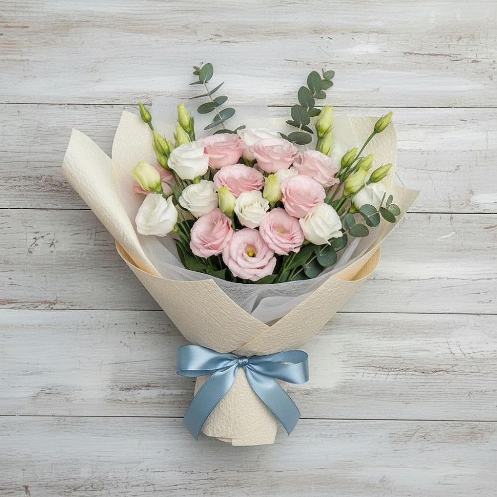 Букет цветов из: Лизиантусы в Полтавской